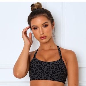 Into the Wild White Fox Sports Bra